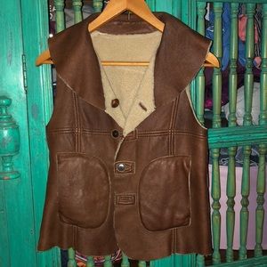 Max Mara leather vest